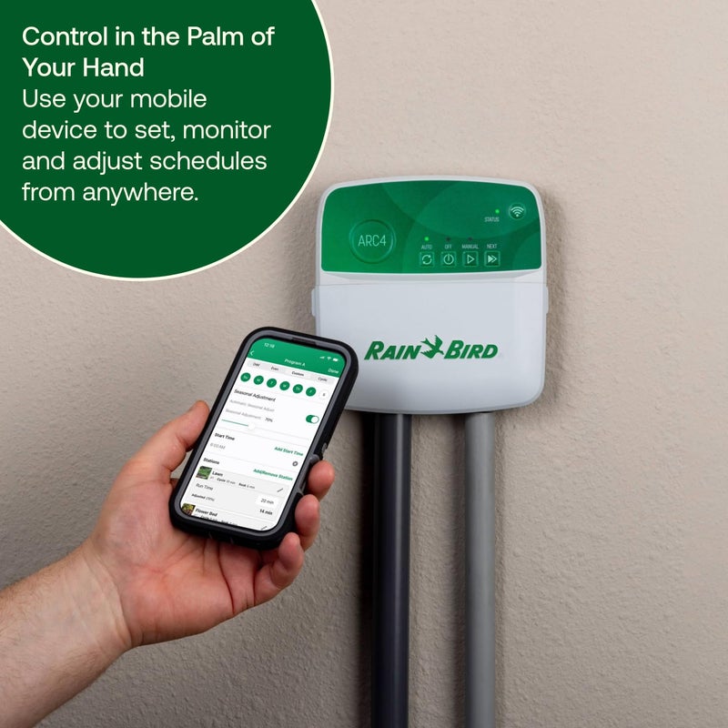 Rainbird ARC6 App-Based Indoor Smart Irrigation WiFi Timer/Controller, 6-Zone/Station, EPA WaterSense Certified, Compatible with Alexa - Image 2